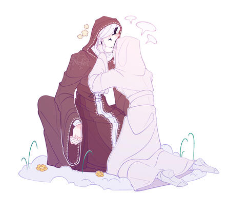 09-18-2024 "Beautiful memories" Arem!Gaster and KillNight!Sans belong to Heartkiller_s